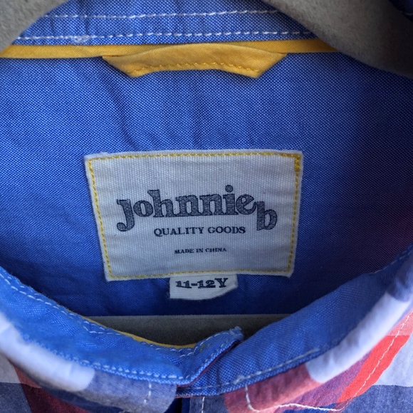 JOHNNIE BODEN {Boy's Laundered Shirt} 11-12Y RW&B - Picture 4 of 4